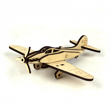 Сборная открытка-модель "Самолёт-истребитель"
