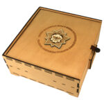 Сувенирный короб для алкоголя с 4-мя бокалами